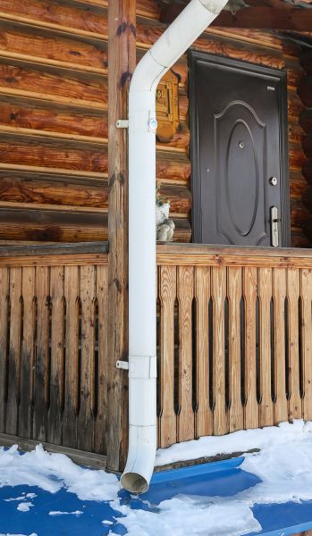 Porch Downspout Installation in Pinehurst